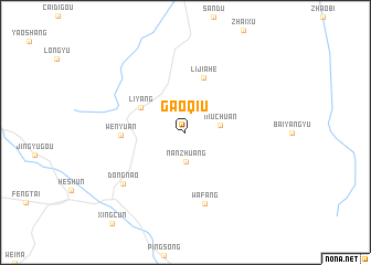 map of Gaoqiu