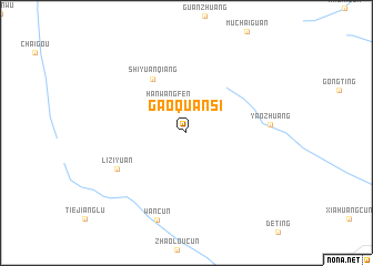map of Gaoquansi