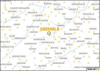 map of Gaoshāla