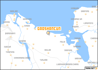 map of Gaoshancun