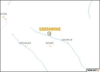 map of Gaoshanhe