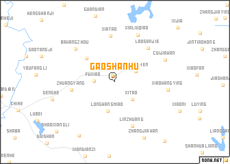 map of Gaoshanhu