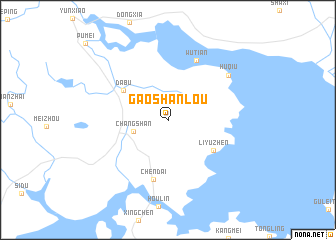 map of Gaoshanlou