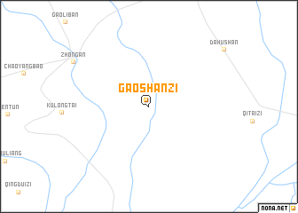 map of Gaoshanzi