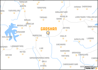 map of Gaoshan