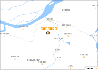 map of Gaoshan