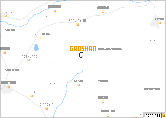 map of Gaoshan