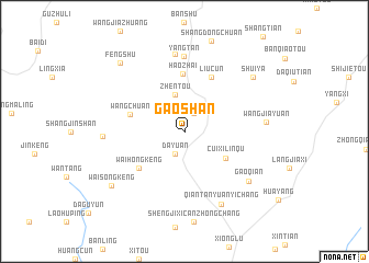 map of Gaoshan