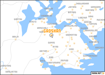 map of Gaoshan