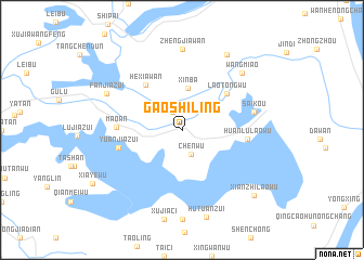 map of Gaoshiling