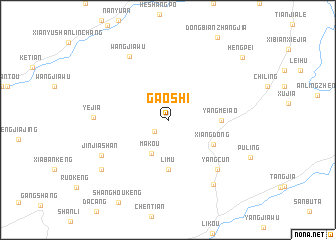 map of Gaoshi