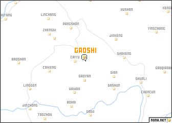 map of Gaoshi