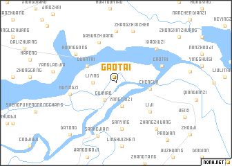 map of Gaotai