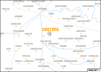 map of Gaotang