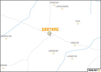 map of Gaotang