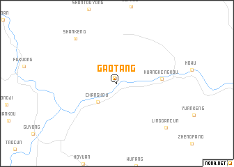 map of Gaotang