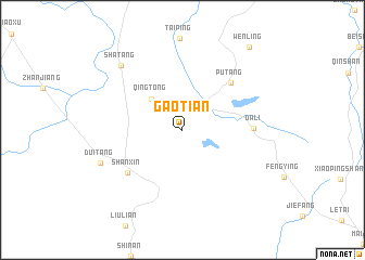 map of Gaotian