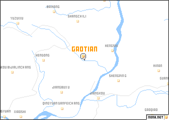 map of Gaotian