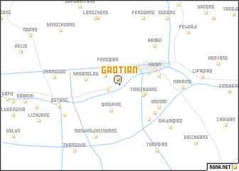 map of Gaotian