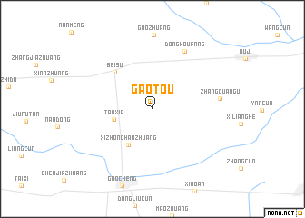 map of Gaotou