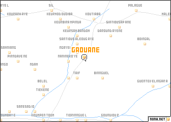 map of Gaouane