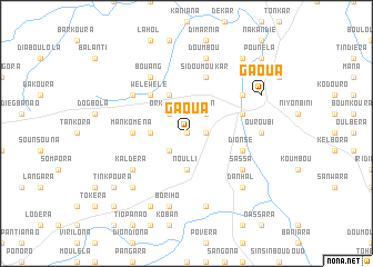 map of Gaoua