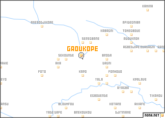 map of Gaoukopé