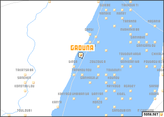 map of Gaouna