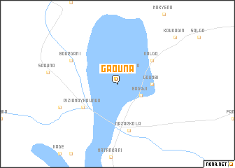 map of Gaouna
