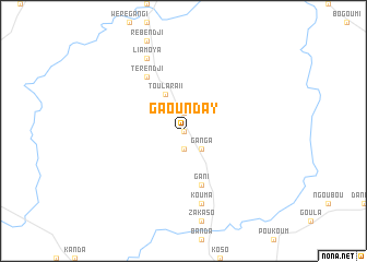 map of Gaounday