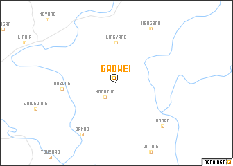 map of Gaowei