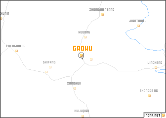 map of Gaowu