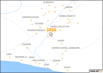 map of Gaow