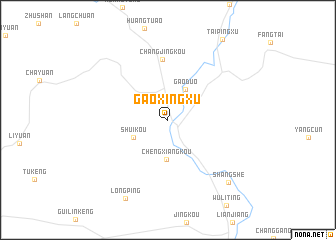 map of Gaoxingxu