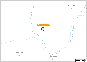 map of Gaoxing