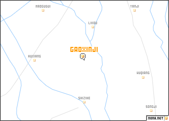 map of Gaoxinji