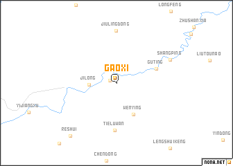 map of Gaoxi