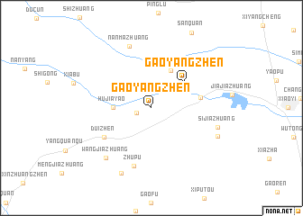 map of Gaoyangzhen