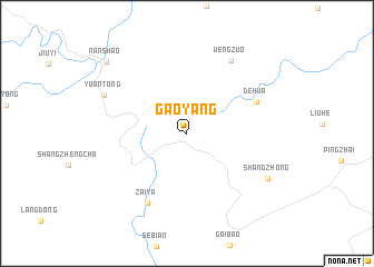 map of Gaoyang