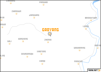 map of Gaoyang