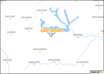 map of Gaoyankan