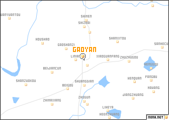 map of Gaoyan