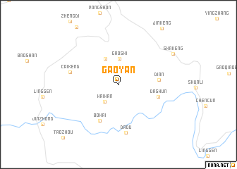 map of Gaoyan