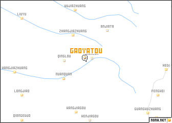 map of Gaoyatou