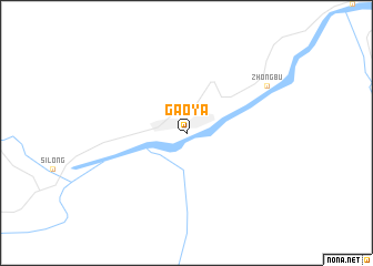 map of Gaoya