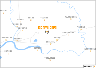 map of Gaoyuansi