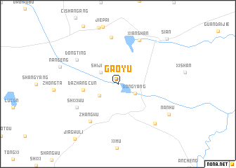 map of Gaoyu