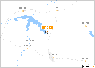 map of Gaoze