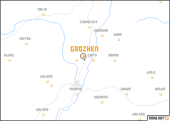 map of Gaozhen