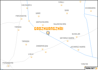 map of Gaozhuangzhai